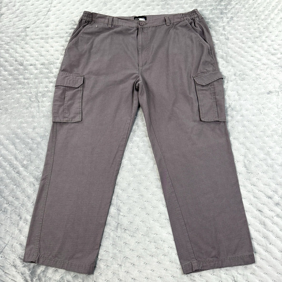 Stone Creek Pants Mens 44X30 Gray Canvas Cargo Rip Stop Gorpcore Gorp Tactical - Picture 1 of 9